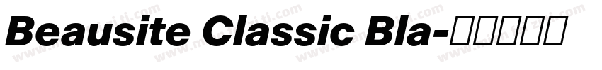 Beausite Classic Bla字体转换